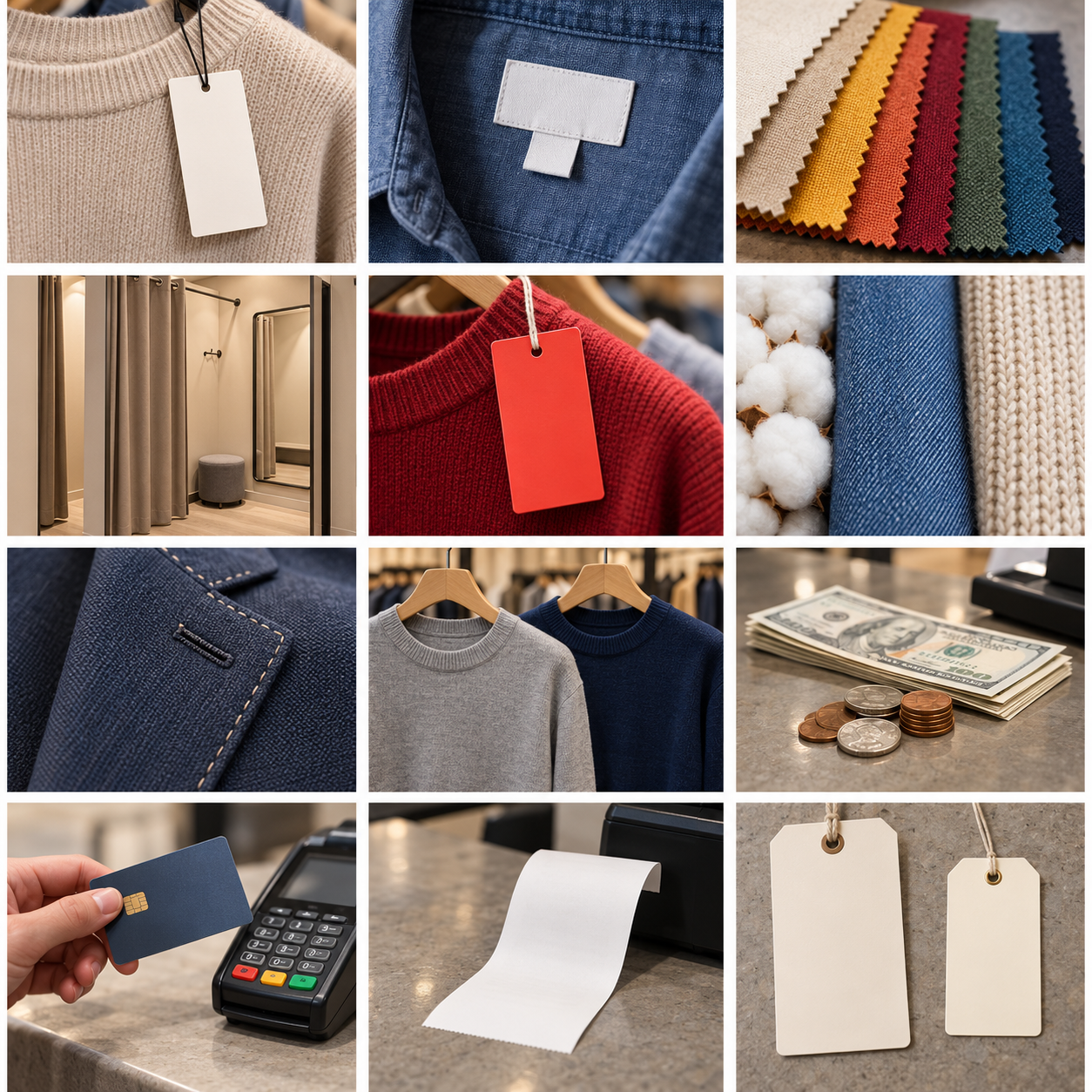 Picture dictionary of shopping items